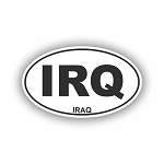IRQ Iraq Veteran Euro Sticker (Peel N' Stick)